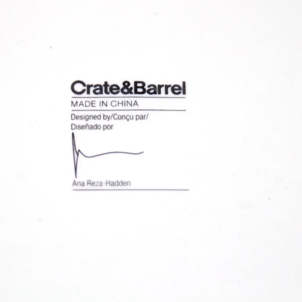 CB2 Crate & Barrel Sushi Appetizer Plates‎ Set of 4 VGUC